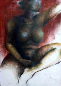 Female Nude I - oil on canvas (30"x42")